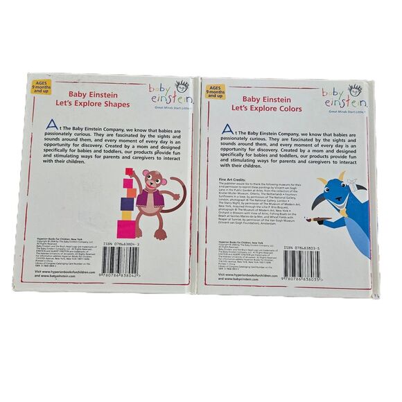 Baby Einstein Let's Explore Board Books Set Collection Disney Company Set Of 11 - Picture 8 of 14